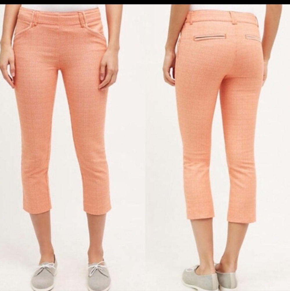 ANTHROPOLOGIE CARTONNIER CHARLIE TROUSER STRIPED CAPRI PANT 00P
